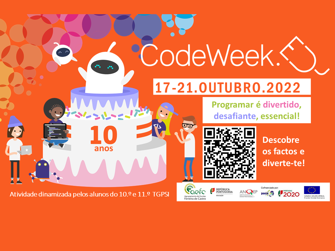 EUcodeweek2022 AEFCASTRO QR Manuel Teixeira